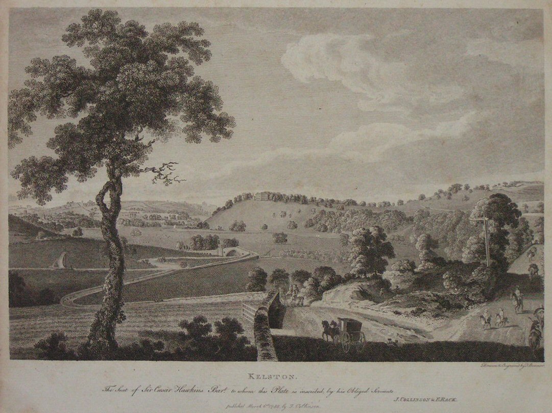 Print - Kelston. The Seat of Sir Caesar Hawkins Bart. - Bonnor